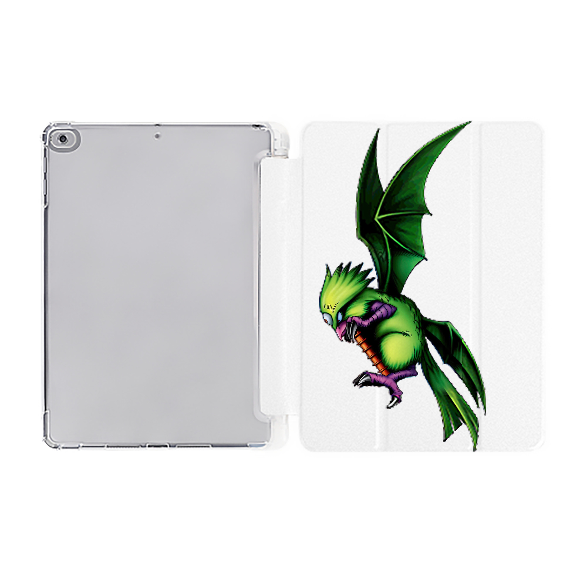 （画像用） 遊☆戯☆王 Yu-Gi-Oh! IPad ケース ペン収納付き 三つ折りスタンド PUレザー×シリコン 対応機種9.5/10.5/10.9インチ